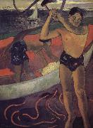Paul Gauguin Helena ax man oil painting artist